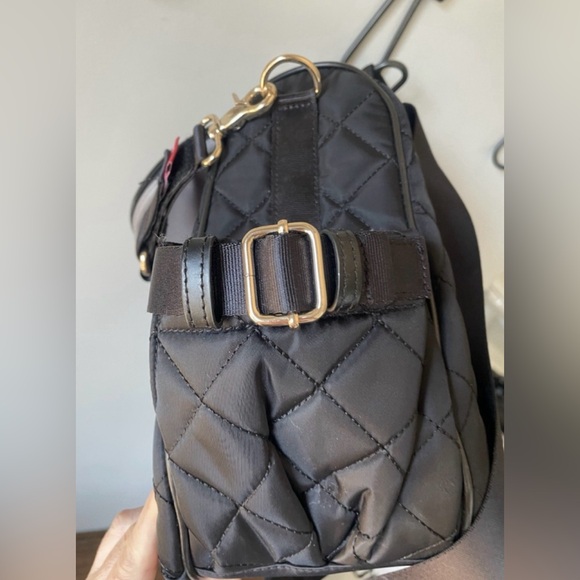 Storksak Poppy Convertible Black Quilted Diaper Bag Missing Changing Pad - Picture 8 of 10